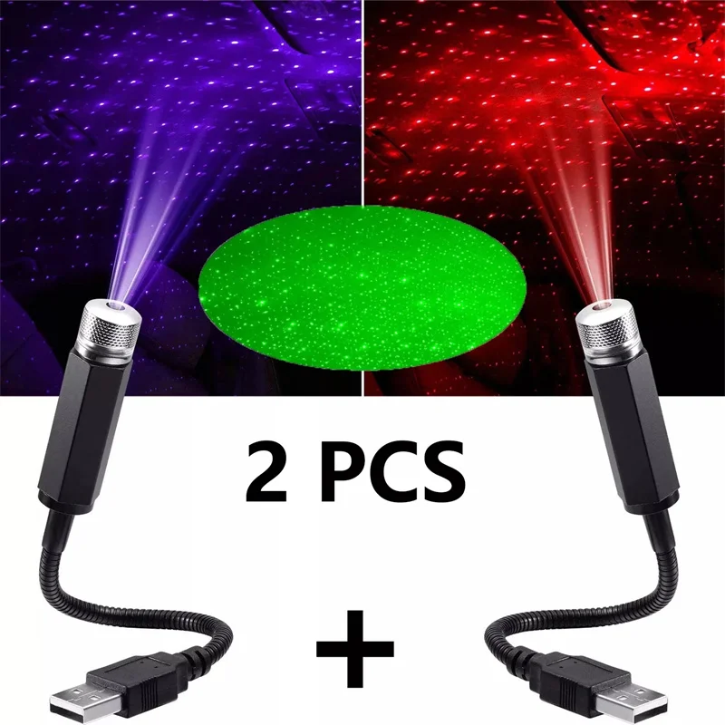 Home Cinema Projector - Mini Projektor LED Gwiazd do Samochodu,