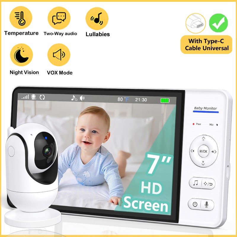 Home Cinema Wireless - Niemasz WiFi 7-calowy Niania Elektroniczna Dwukierunkowe