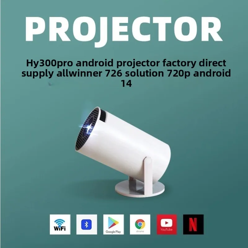 Home Cinema Projector - Przenośny projektor 4K HD HY300Pro Bluetooth