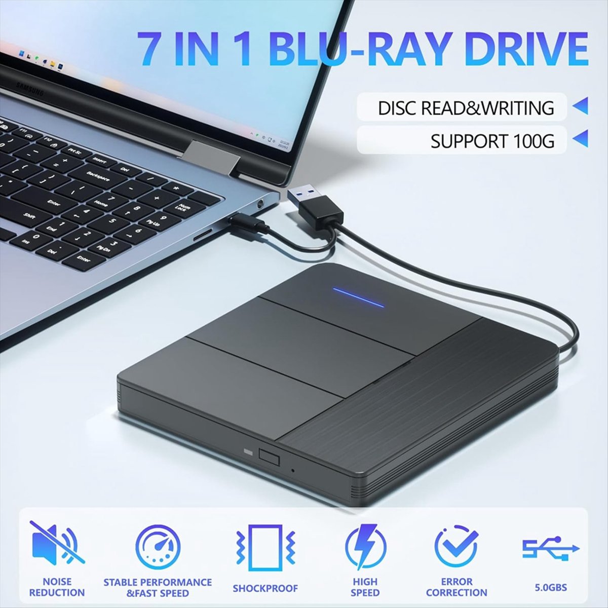 Blu Ray Disc Player - Zewnętrzna nagrywarka Blu-Ray SCLS 7 w