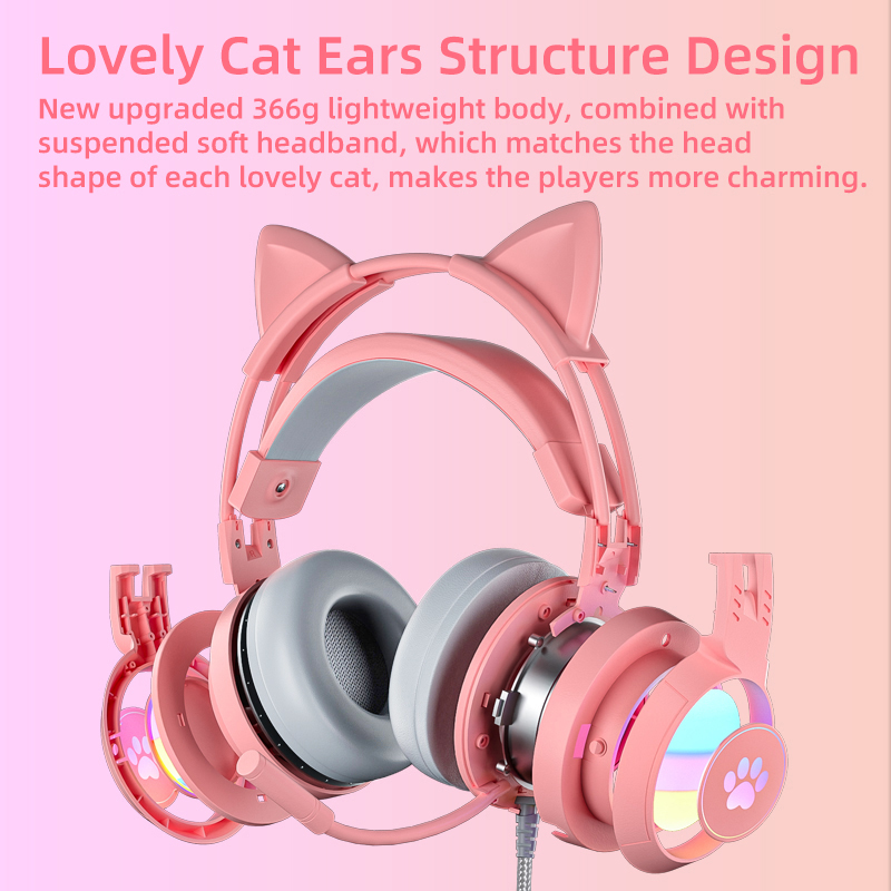 Różowe słuchawki gamingowe z k – Home Cinema Headphones recenzja i cena