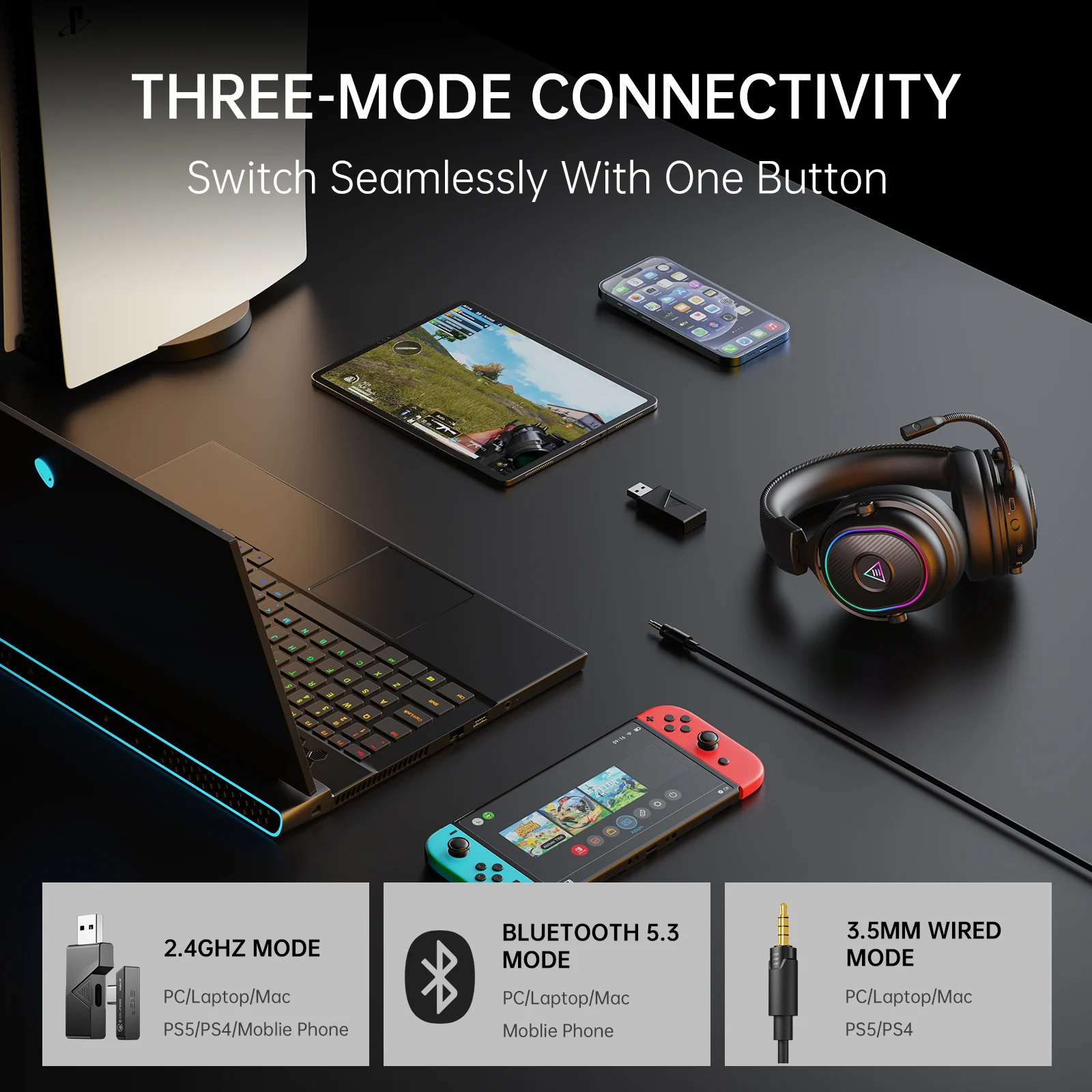 Oneodio EKSA MaKo BT Bluetooth – Home Cinema Headphones recenzja i cena