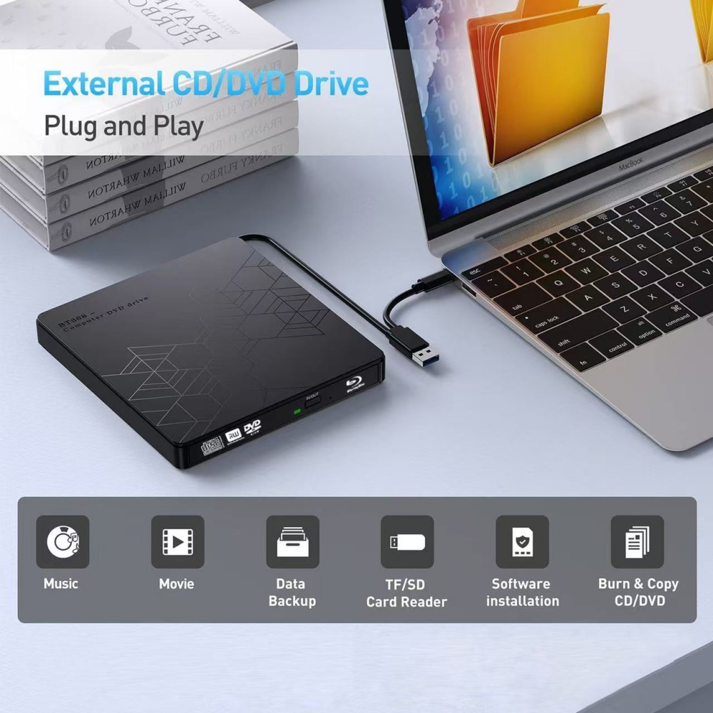 Zewnętrzny napęd Blu-ray 5 w 1 – Blu Ray Disc Player recenzja i cena