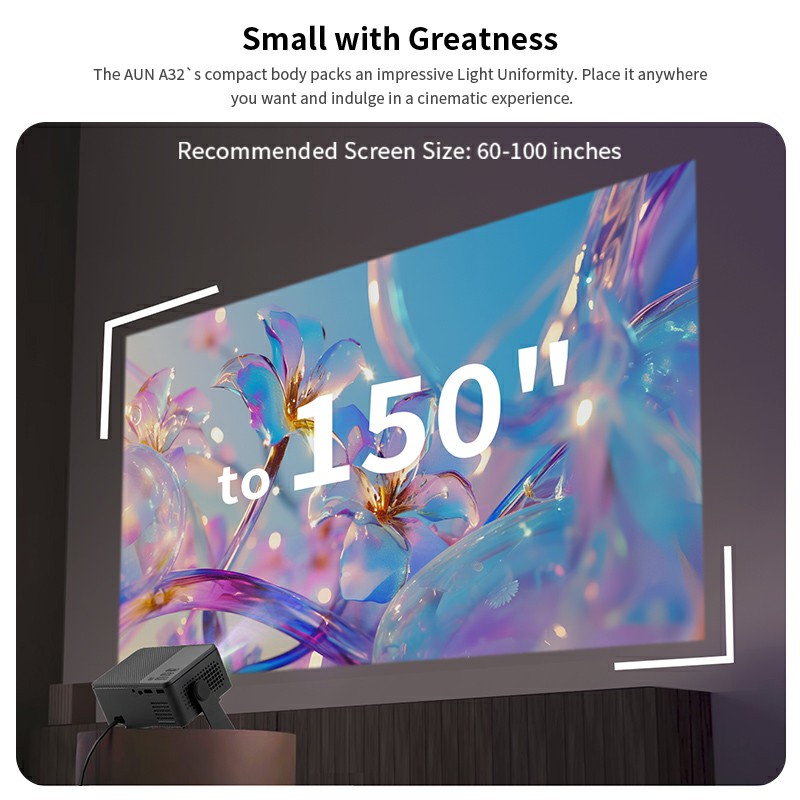 AUN A32 Pro Android 13 Projekt – Home Cinema Movies recenzja i cena