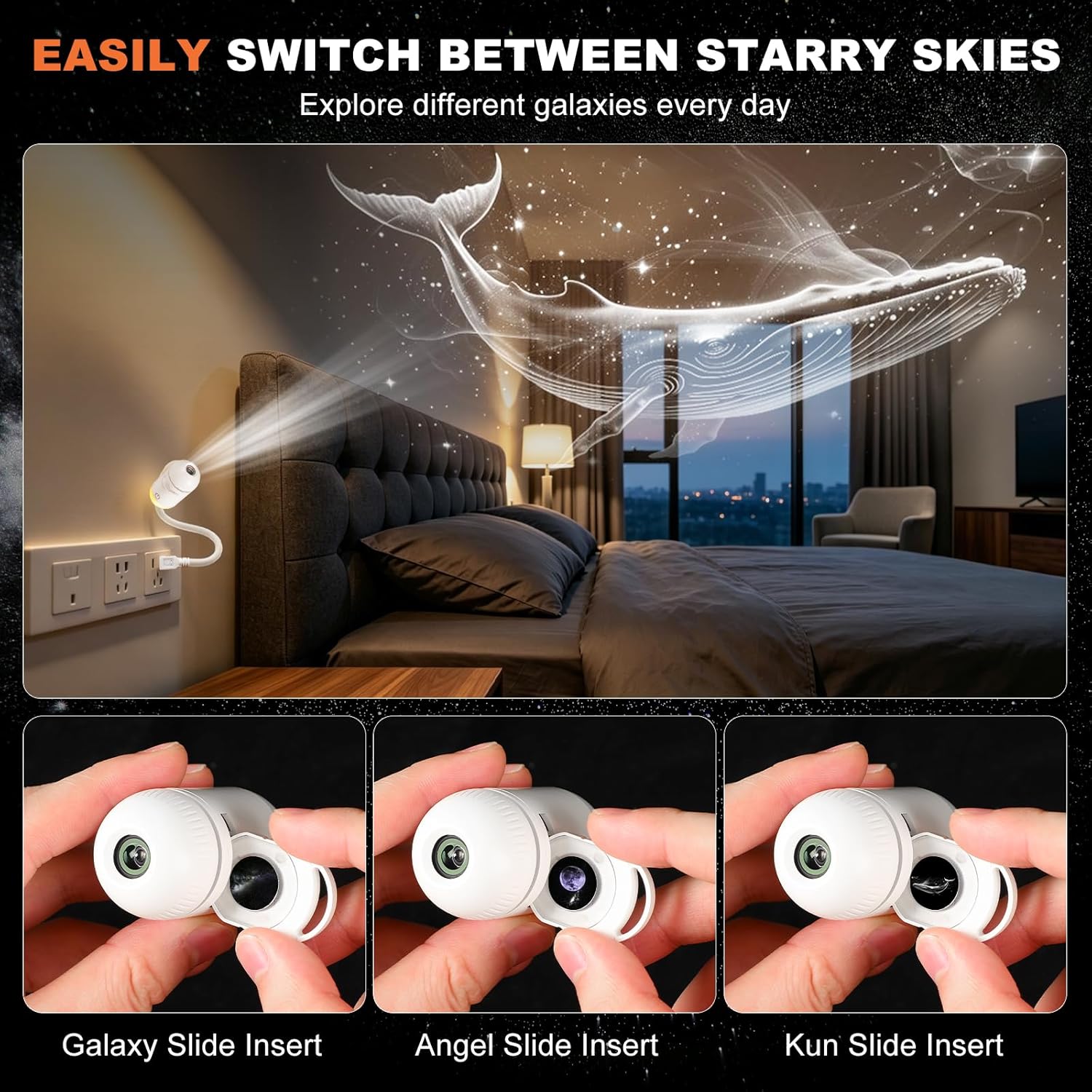 Projektor Gwiazd 2w1, Lampka N – Home Cinema Projector recenzja i cena