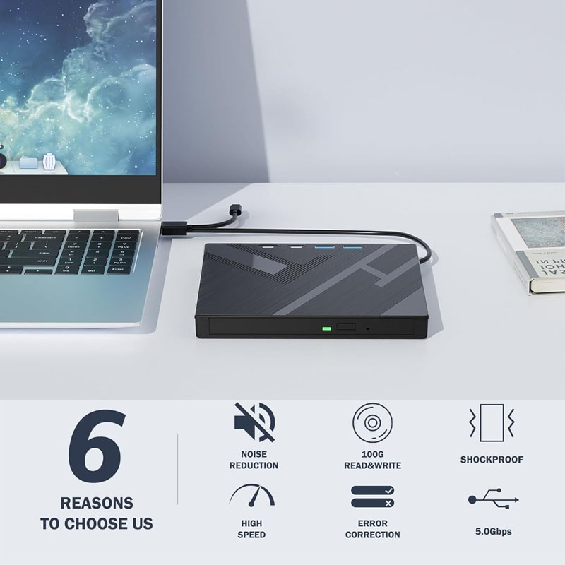 Zewnętrzny napęd Blu Ray 7 w 1 – Blu Ray Disc Player recenzja i cena